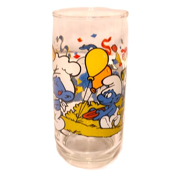 1983 Baker Smurf Hardee’s Collectible Glass Series Peyo Wallace Berrie Advertisi - Picture 6 of 9